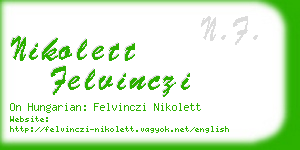 nikolett felvinczi business card